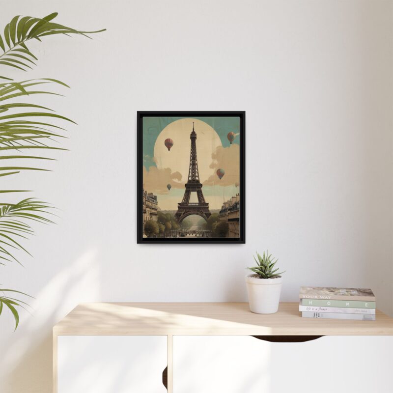 Romantic Vintage Paris Canvas Art Nouveau Typography - Image 11