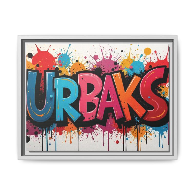 Canvas Wall Art  urban graffiti style with bold and colorful splatters - Image 62