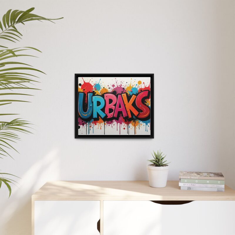 Canvas Wall Art  urban graffiti style with bold and colorful splatters - Image 20