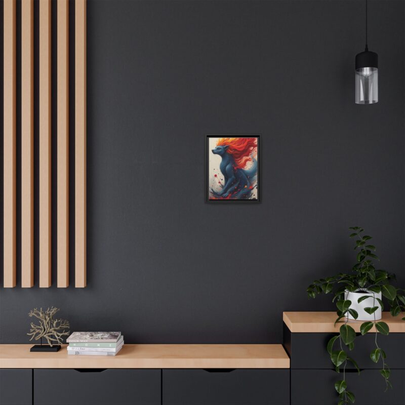 Matte Canvas, Framed  Joyful Chaos: Vibrant Colors and Energetic Expression of Happiness - Image 12