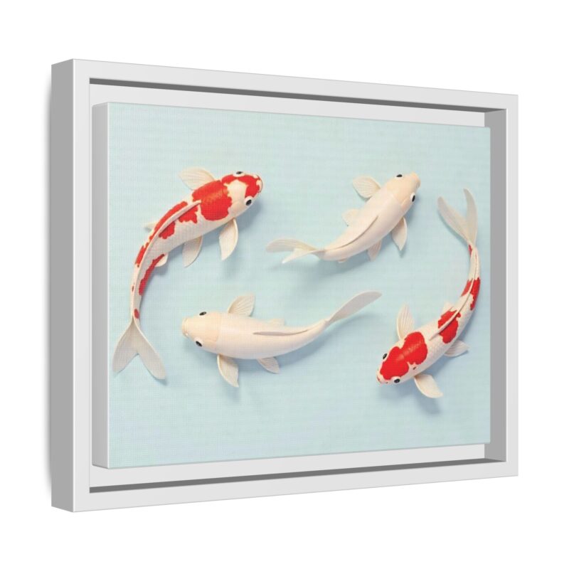 Canvas Print - Colorful Koi Fish Swimming in Minimalist Style - Image 47