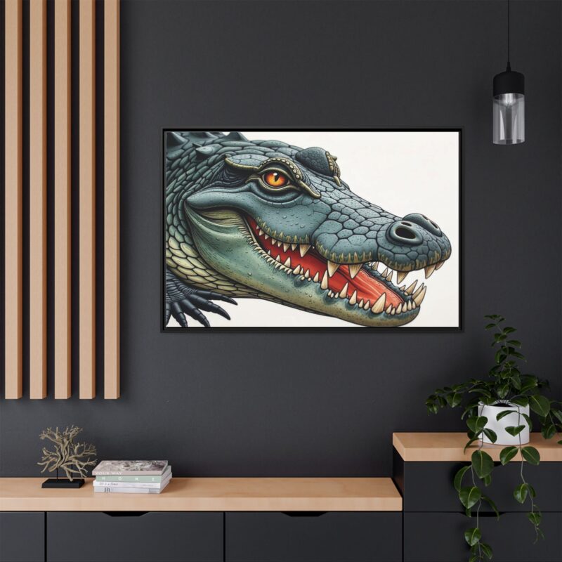 Canvas Print - Alligator Head Close-Up - Image 40
