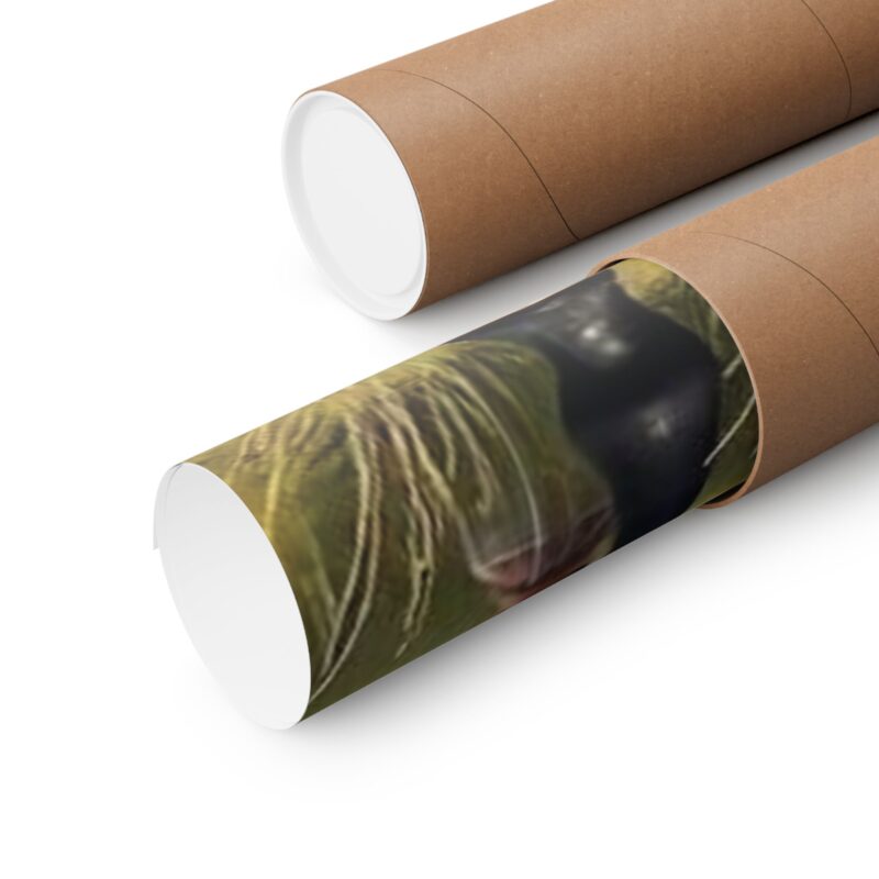 Matte Vertical Posters of Three Horses in a Grassy Field: Brown, Gray, and Chestnut - Image 100