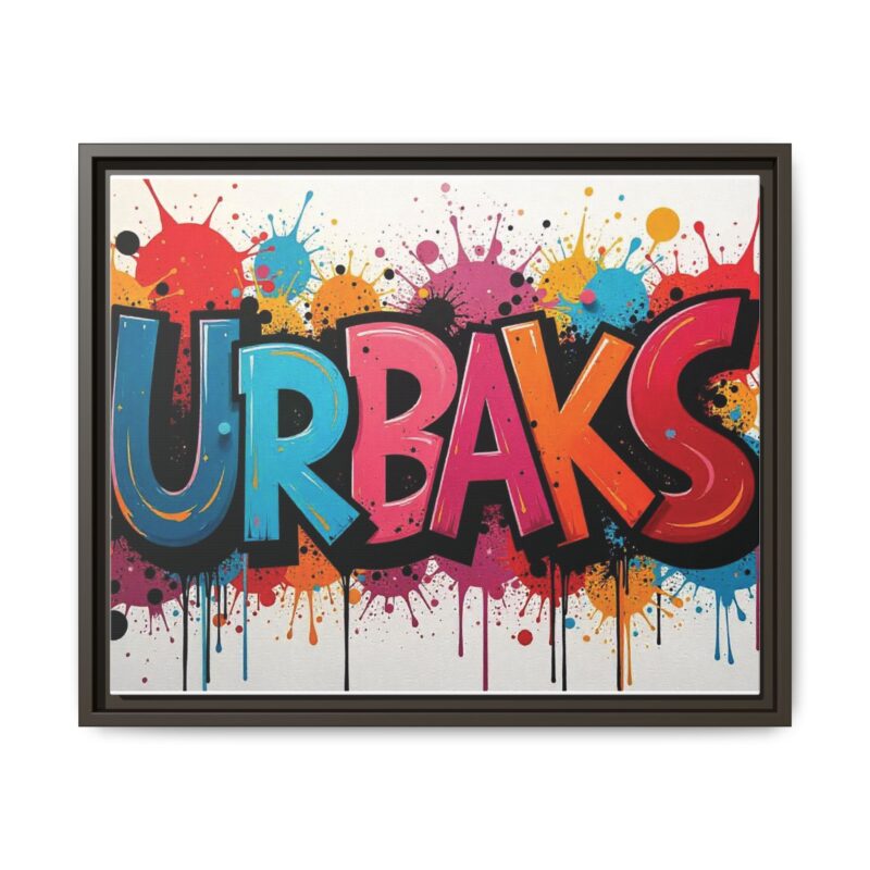 Canvas Wall Art  urban graffiti style with bold and colorful splatters - Image 66