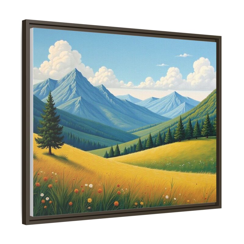 Canvas Prints - Impasto Landscapes: Textured Mountains, Fields, Water - Image 127