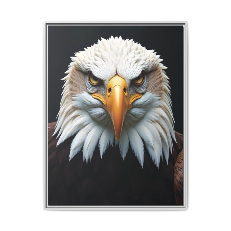 Canvas Art Print on Intense Stare of the Bald Eagle - Image 86