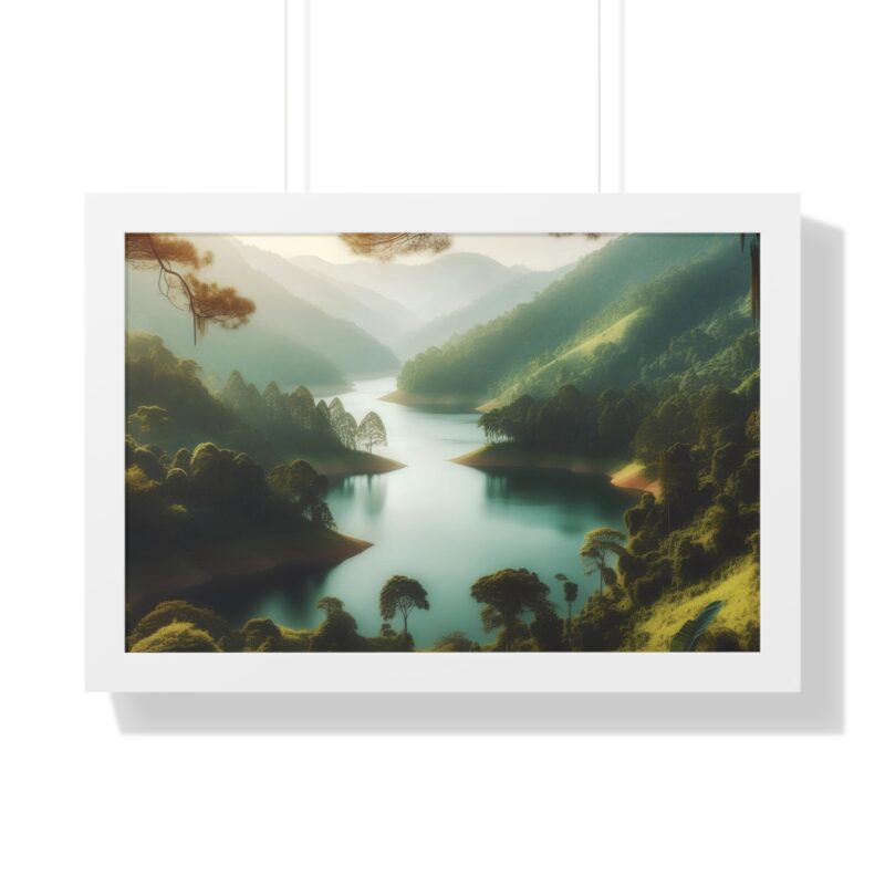Mountain Majesty: Canvas Wall Art of a Peaceful Stream and River for Living Room and Office Décor" - Image 56