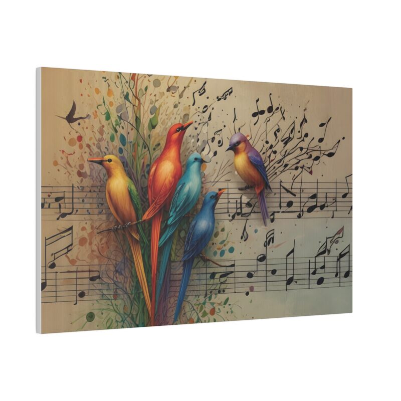 Canvas Wall Art Birds Music Harmony Abstract Design - Image 63