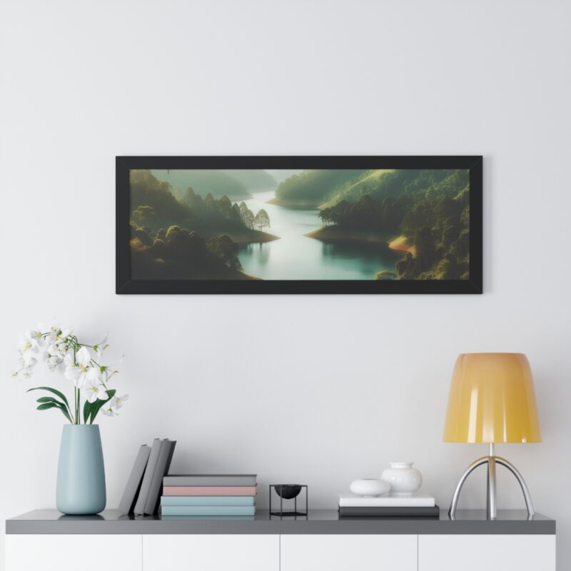 Mountain Majesty: Canvas Wall Art of a Peaceful Stream and River for Living Room and Office Décor" - Image 25