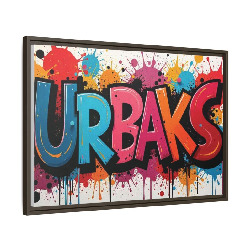 Canvas Wall Art  urban graffiti style with bold and colorful splatters - Image 83
