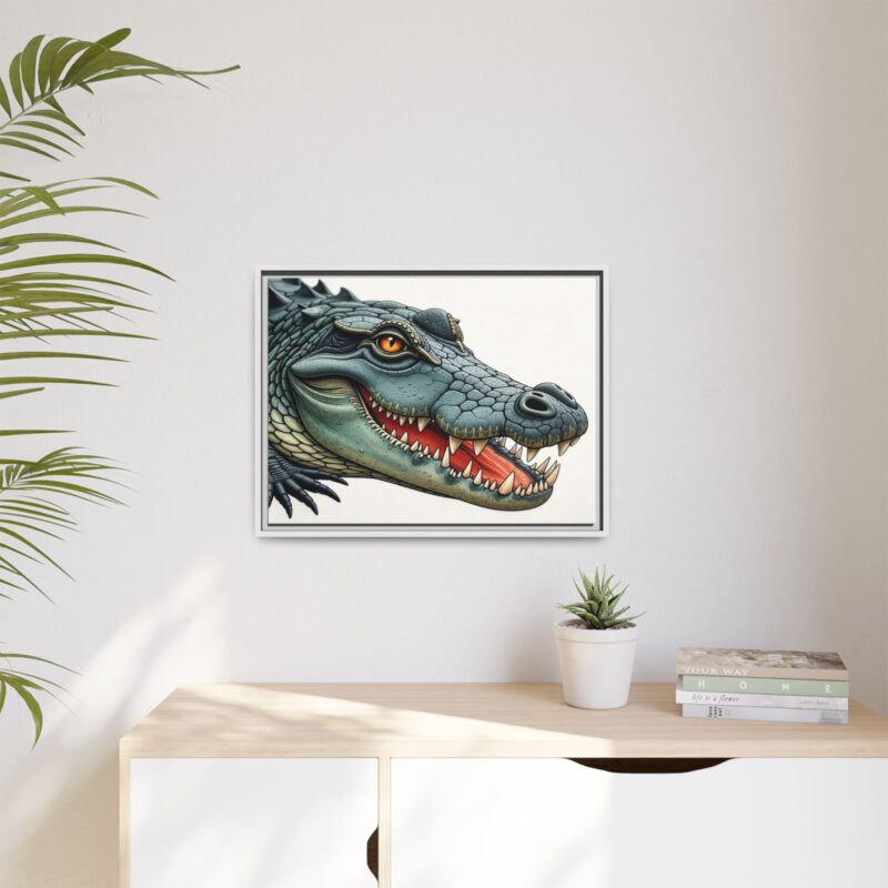 Canvas Print - Alligator Head Close-Up - Image 77