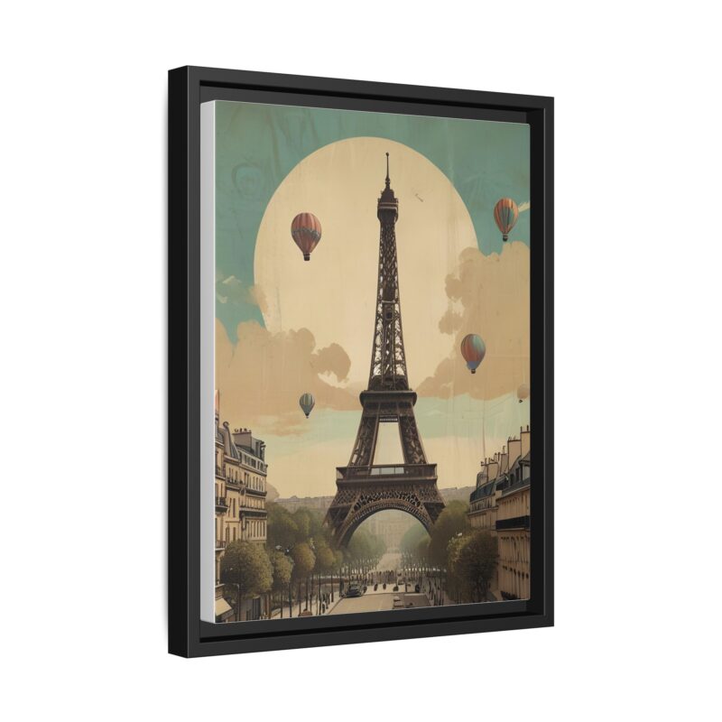 Romantic Vintage Paris Canvas Art Nouveau Typography - Image 6