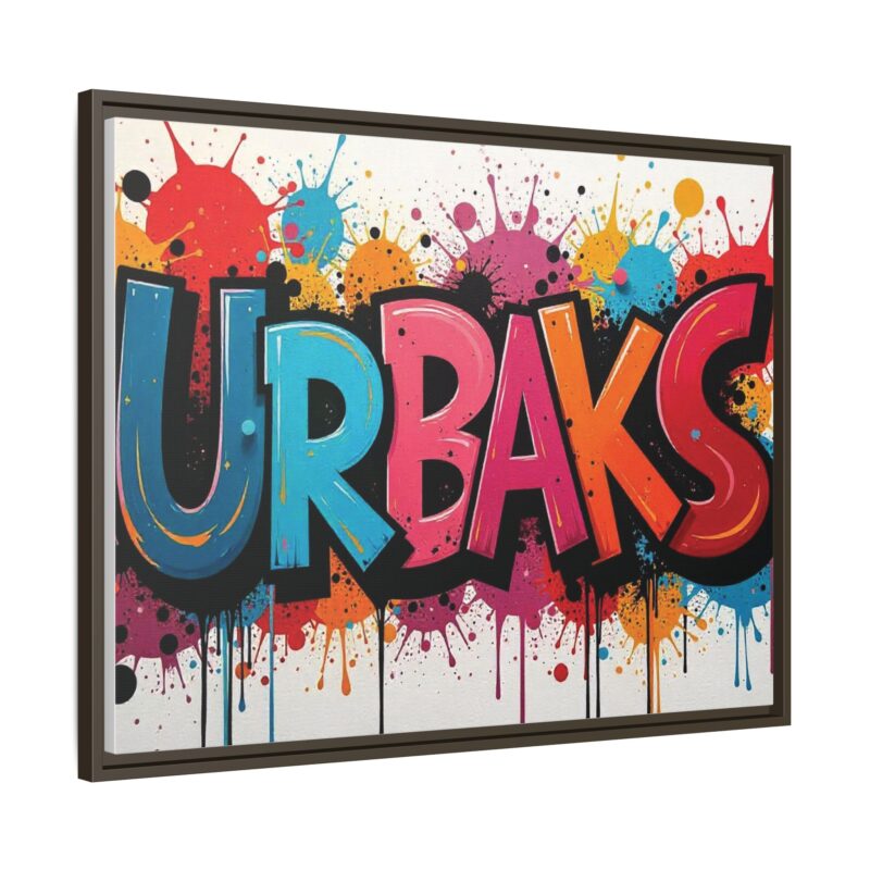 Canvas Wall Art  urban graffiti style with bold and colorful splatters - Image 97