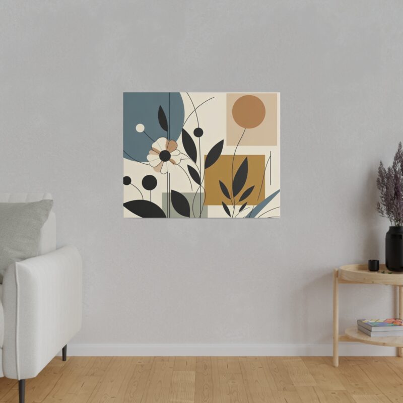 Pop Floral Abstract art on Canvas A Bold and Vibrant Statement - Image 68