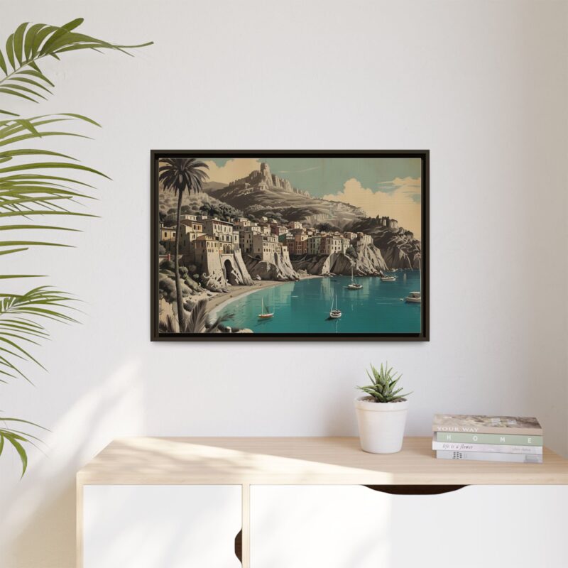 Retro Italian Riviera Travel Poster with Bold Typography Wall Art - Image 81