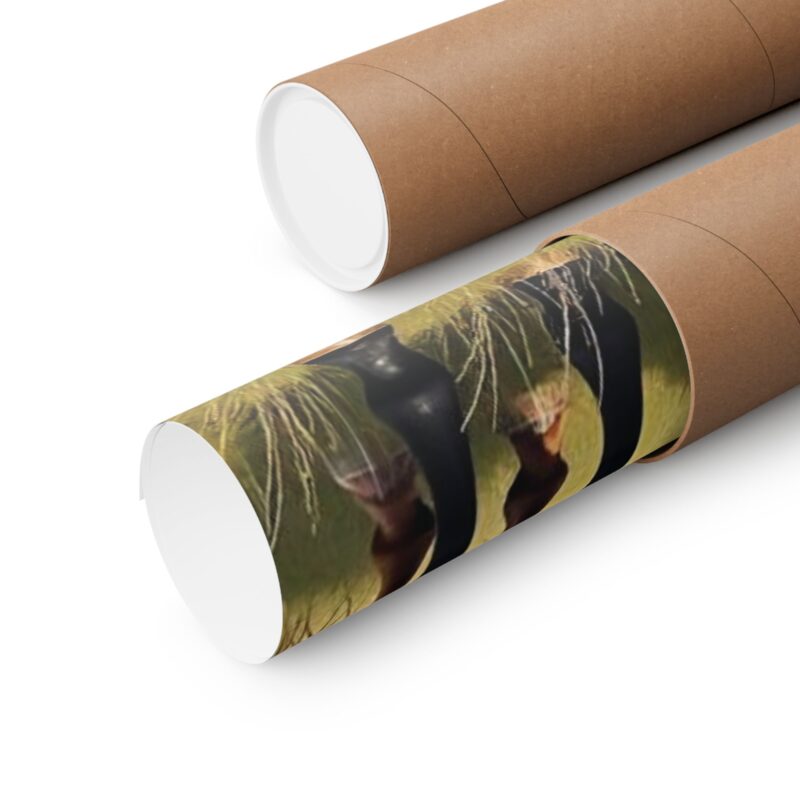 Matte Vertical Posters of Three Horses in a Grassy Field: Brown, Gray, and Chestnut - Image 76