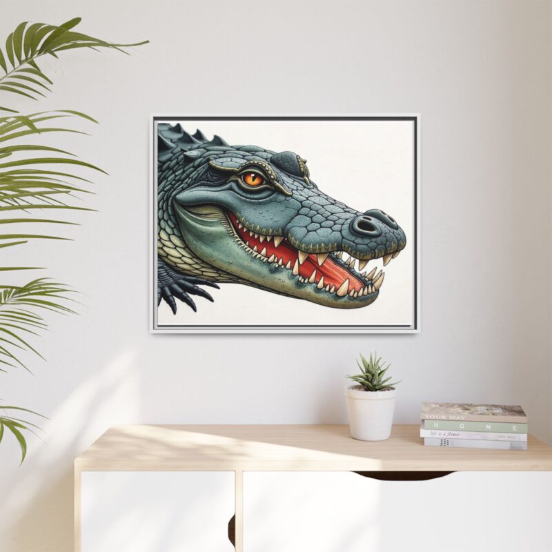 Canvas Print - Alligator Head Close-Up - Image 129