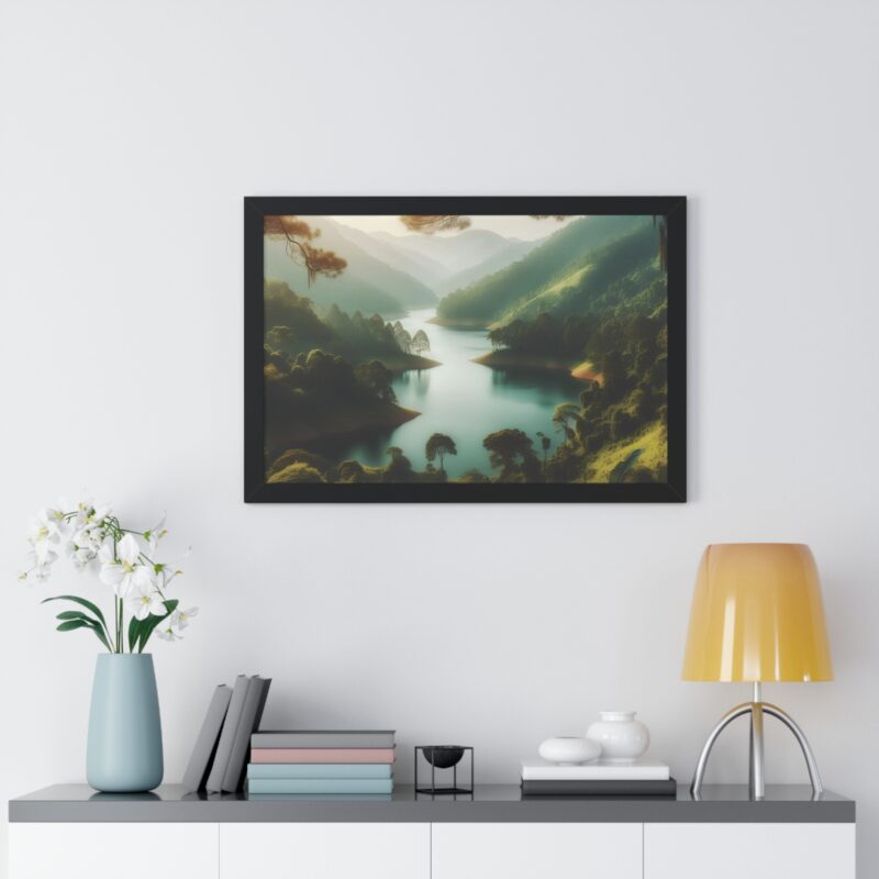 Mountain Majesty: Canvas Wall Art of a Peaceful Stream and River for Living Room and Office Décor" - Image 22