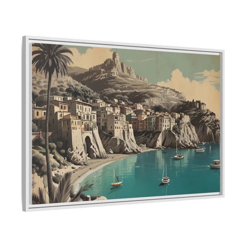 Retro Italian Riviera Travel Poster with Bold Typography Wall Art - Image 103