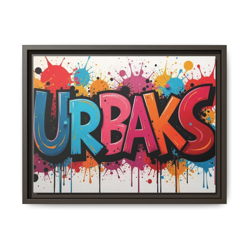 Canvas Wall Art  urban graffiti style with bold and colorful splatters - Image 58