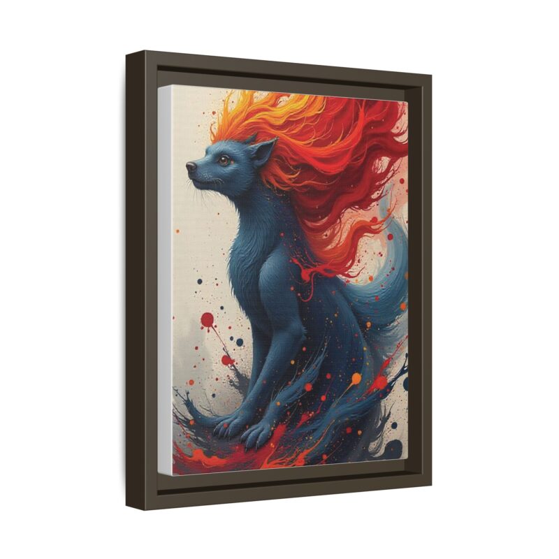 Matte Canvas, Framed  Joyful Chaos: Vibrant Colors and Energetic Expression of Happiness - Image 43
