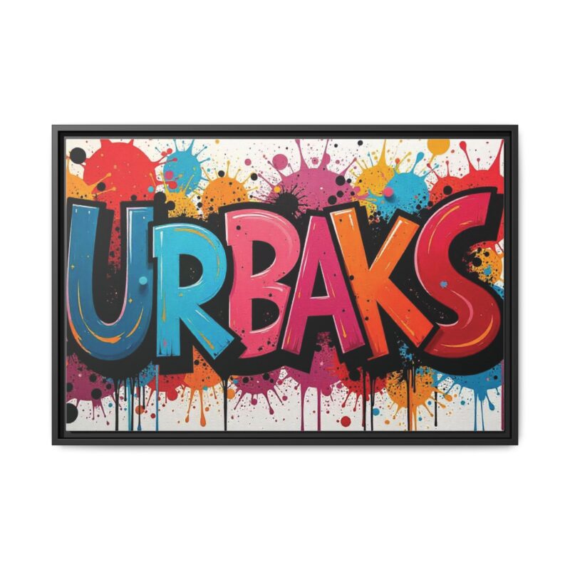 Canvas Wall Art  urban graffiti style with bold and colorful splatters - Image 26