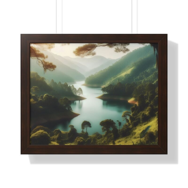 Mountain Majesty: Canvas Wall Art of a Peaceful Stream and River for Living Room and Office Décor" - Image 35