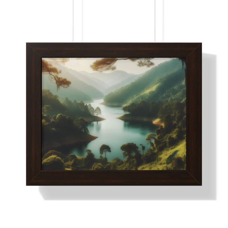 Mountain Majesty: Canvas Wall Art of a Peaceful Stream and River for Living Room and Office Décor" - Image 29