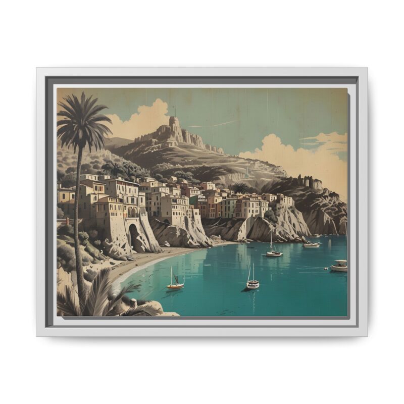 Retro Italian Riviera Travel Poster with Bold Typography Wall Art - Image 54
