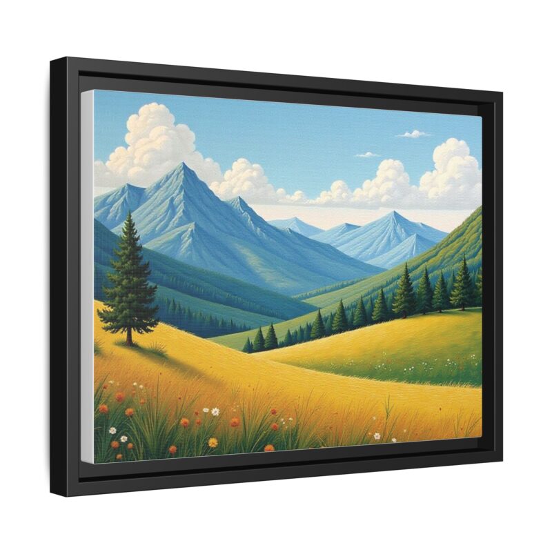 Canvas Prints - Impasto Landscapes: Textured Mountains, Fields, Water - Image 15