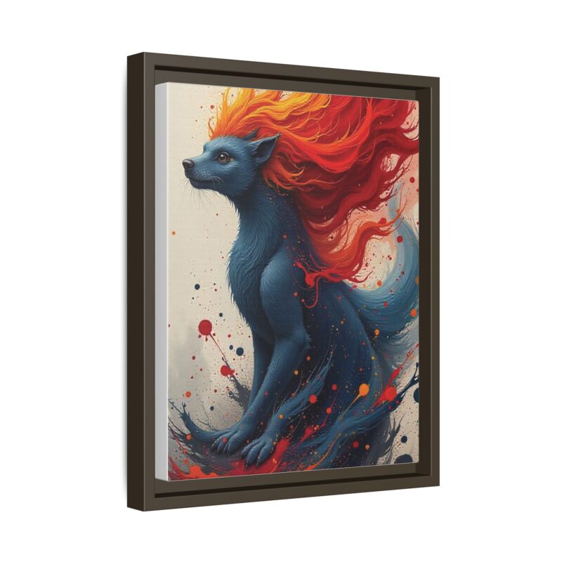 Matte Canvas, Framed  Joyful Chaos: Vibrant Colors and Energetic Expression of Happiness - Image 51