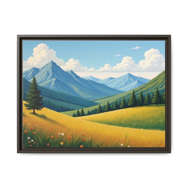 Canvas Prints - Impasto Landscapes: Textured Mountains, Fields, Water - Image 74