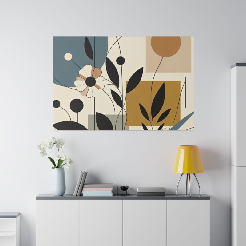 Pop Floral Abstract art on Canvas A Bold and Vibrant Statement - Image 37