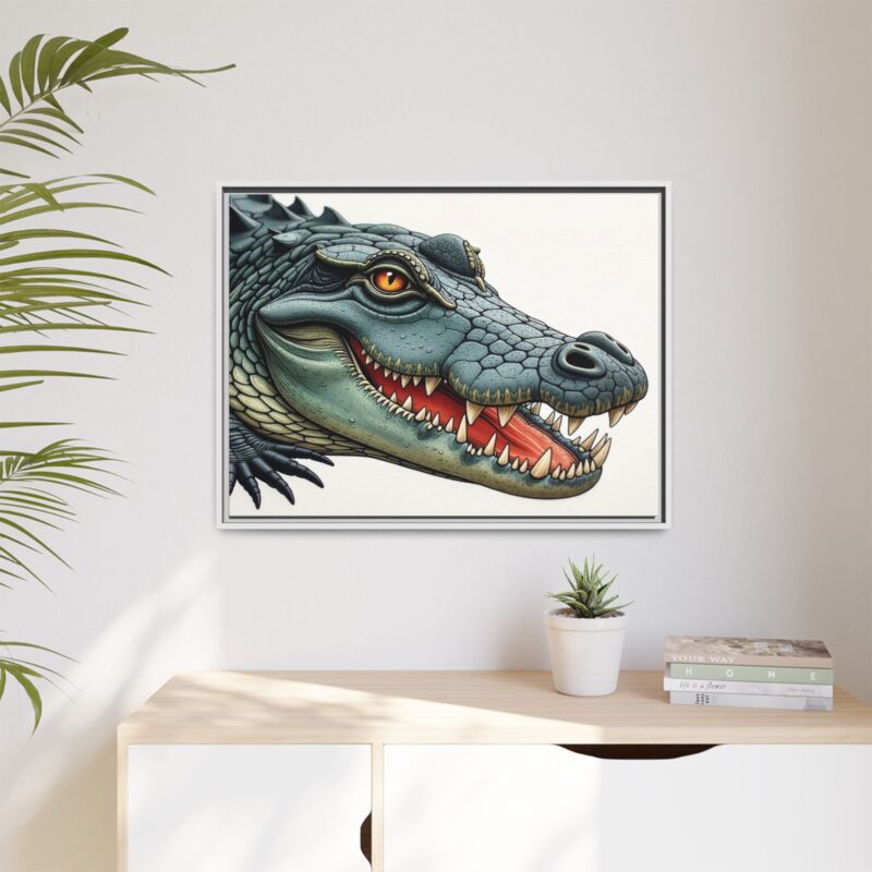 Canvas Print - Alligator Head Close-Up - Image 92