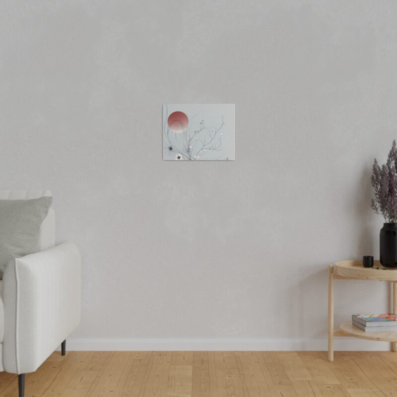 Serenity in Bloom: Japanese Floral Abstract Wall Art - Image 11
