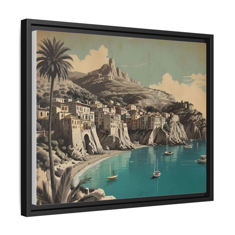 Retro Italian Riviera Travel Poster with Bold Typography Wall Art - Image 19