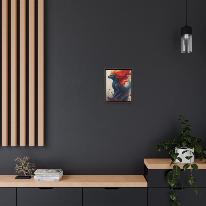 Matte Canvas, Framed  Joyful Chaos: Vibrant Colors and Energetic Expression of Happiness - Image 52