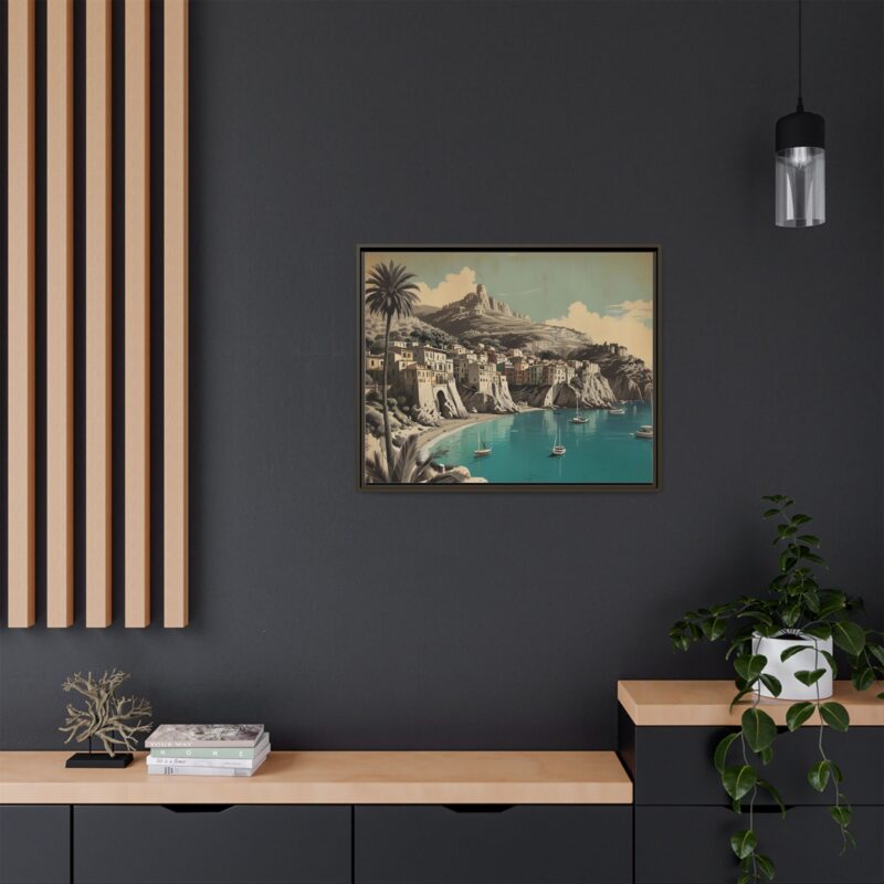 Retro Italian Riviera Travel Poster with Bold Typography Wall Art - Image 128