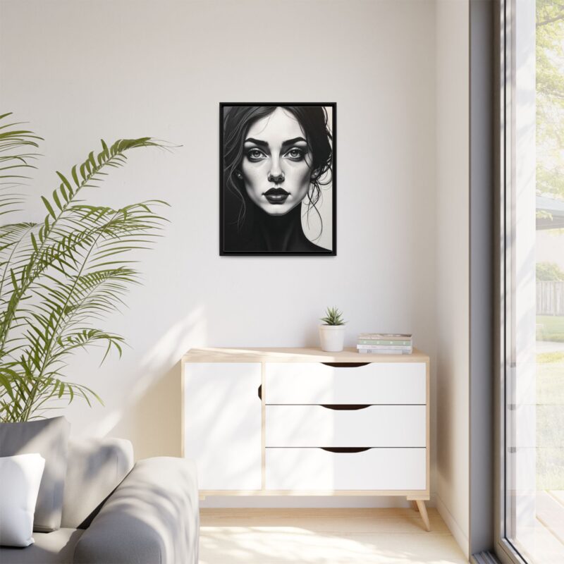 Canvas Wall Art - Abstract Woman's Face Portrait - Image 27