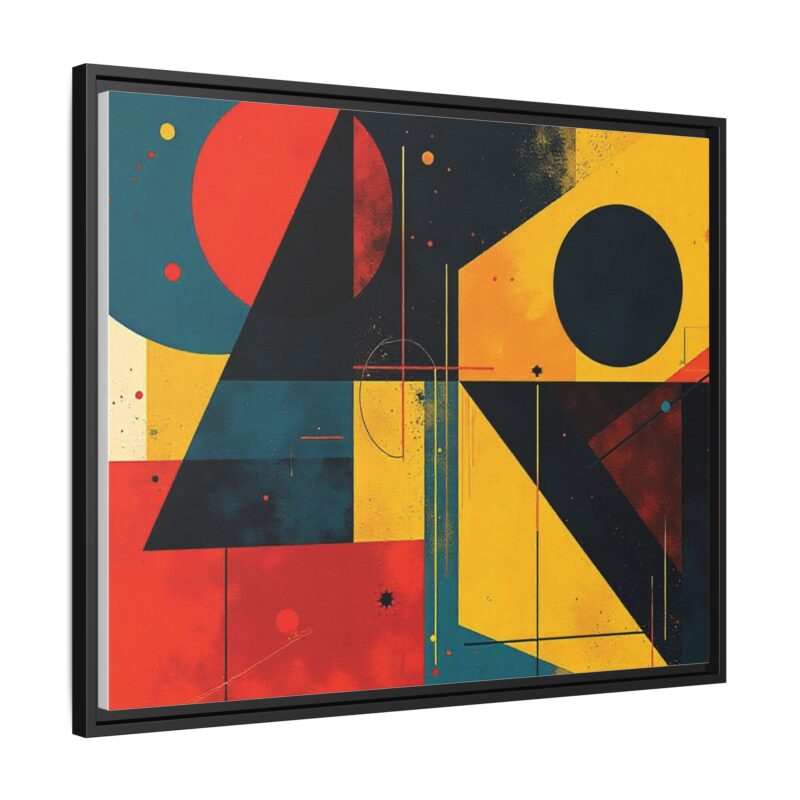Matte Canvas, Framed Dynamic Geometry a striking abstract artwork - Image 123