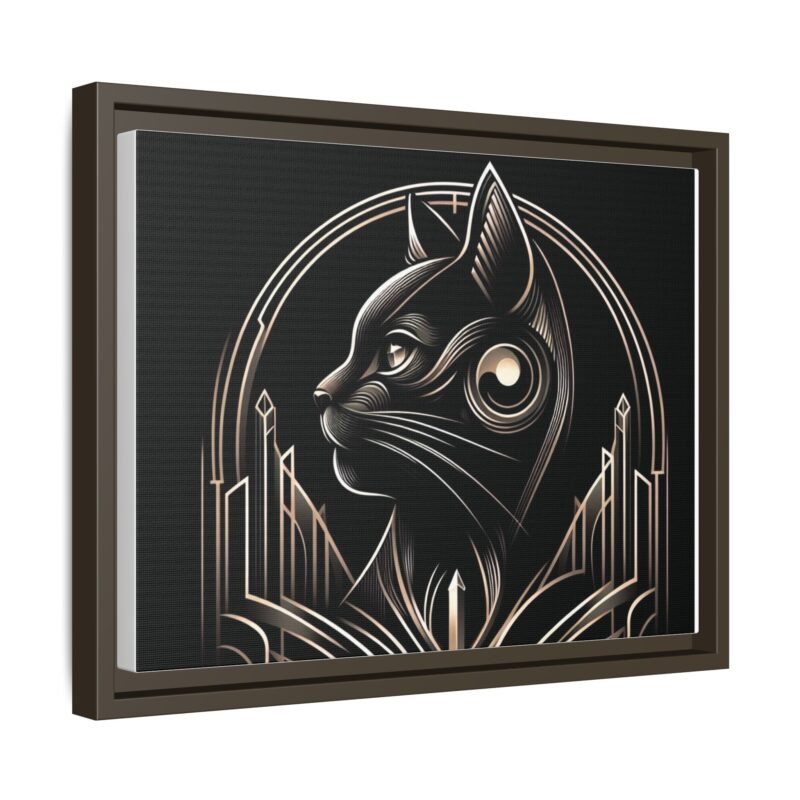 Elegant Art Deco Black Cat Canvas - Dark and Luxurious Wall Art Design - Image 18