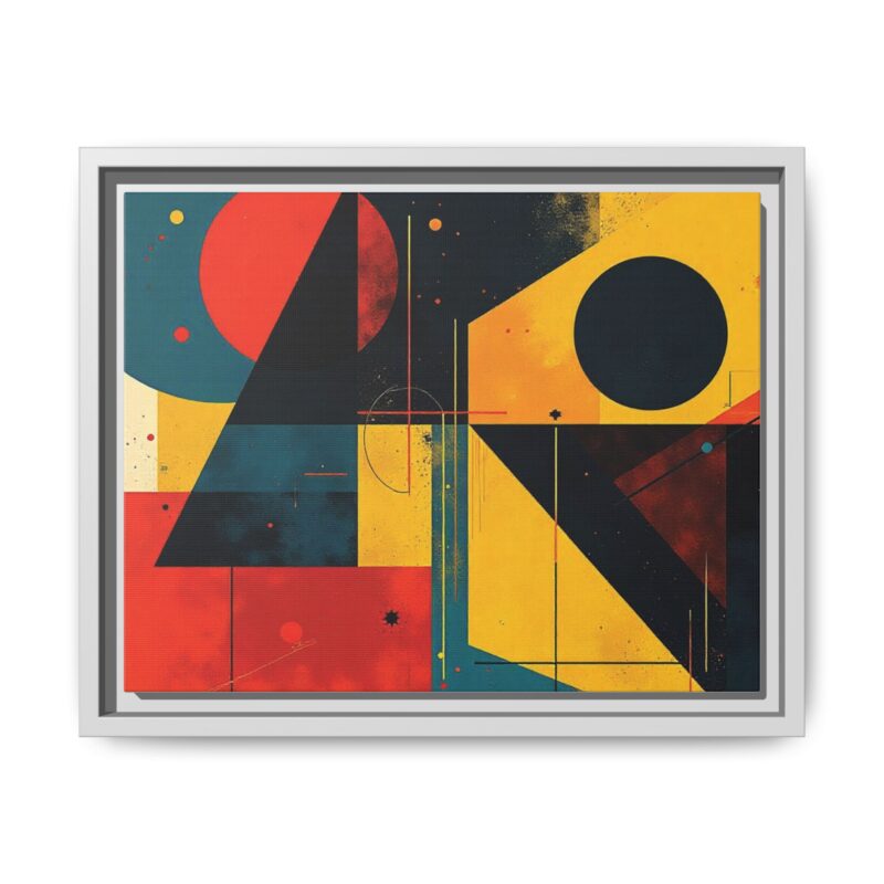 Matte Canvas, Framed Dynamic Geometry a striking abstract artwork - Image 54