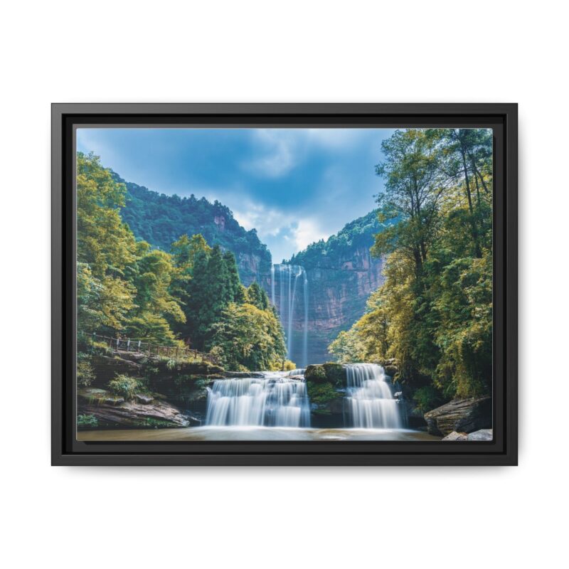 Canvas Wall Art - Waterfall Mountain Landscape - Image 14