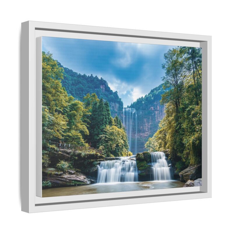 Canvas Wall Art - Waterfall Mountain Landscape - Image 55