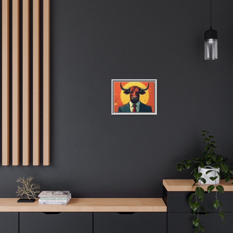 Matte Canvas, Framed Bullish Ambition - Image 57