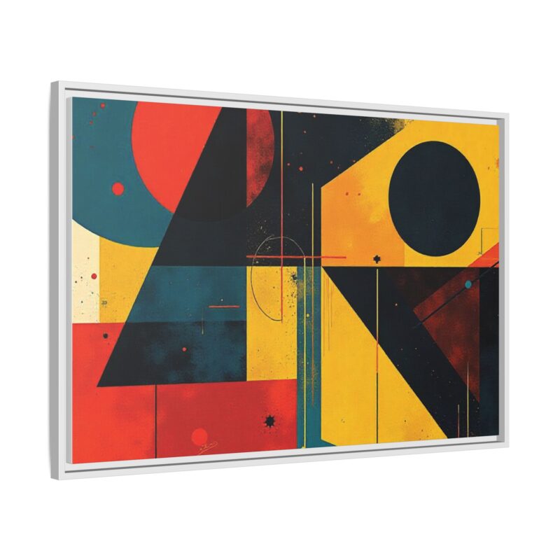 Matte Canvas, Framed Dynamic Geometry a striking abstract artwork - Image 103