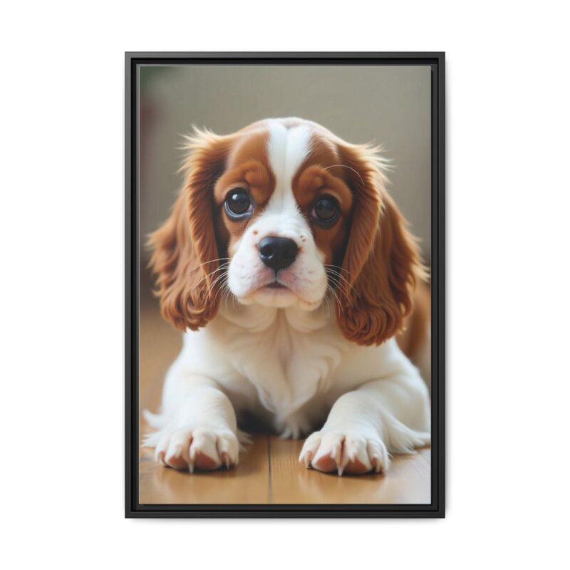 A beautifully detailed canvas print of a Cavalier King Charles Spaniel" - Image 26