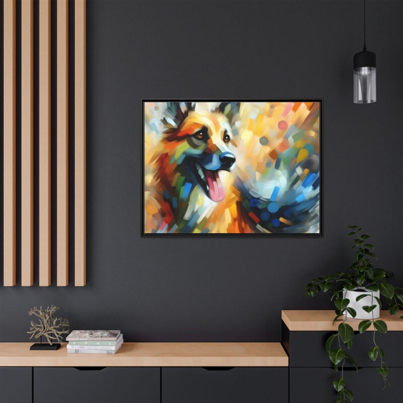 Abstract Dog Portrait Art - Unique Canvas for Pet Lovers - Image 37