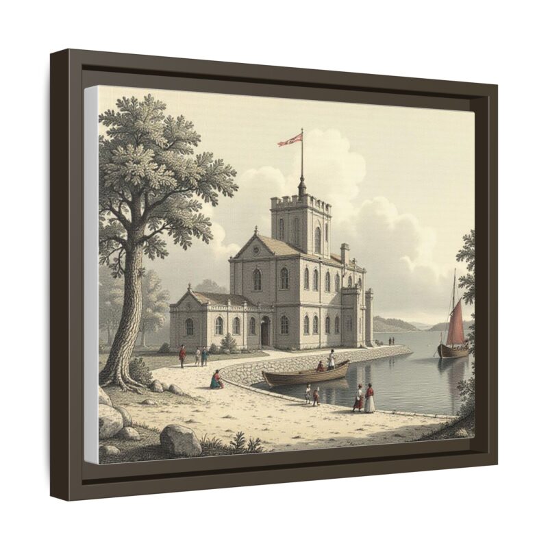 Framed Wall Art - 1820s in England Matte Canvas - Image 51