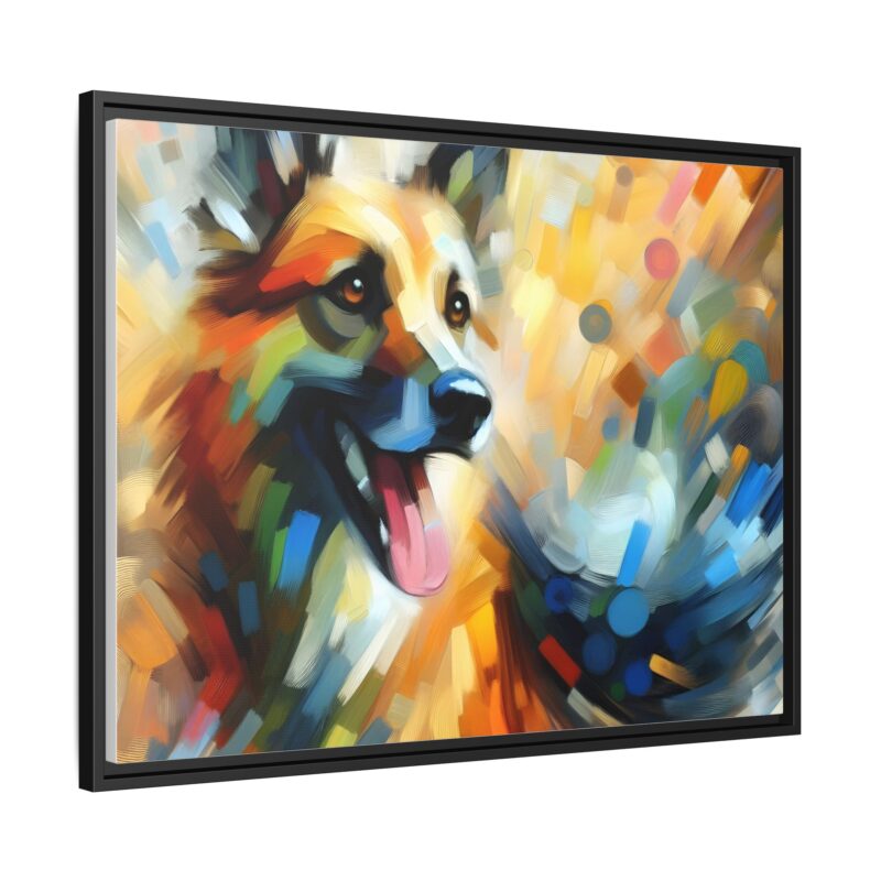 Abstract Dog Portrait Art - Unique Canvas for Pet Lovers - Image 31